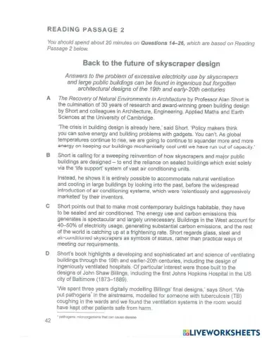 Read - cam 14 - test 2 - passage 2