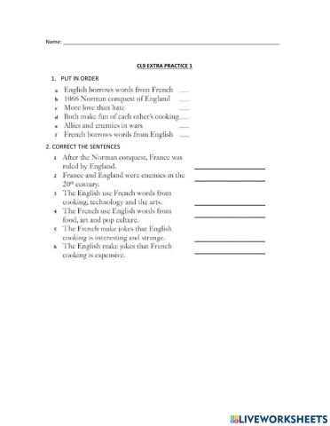 FCCI Extra Practice 1