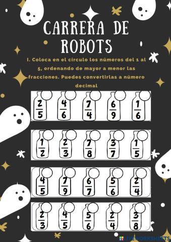 Comparación de fracciones