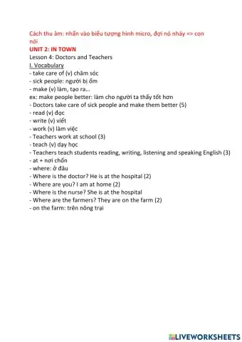 Everybody up 2 - Unit 2