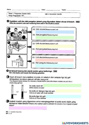 Revision: Science Process Skills
