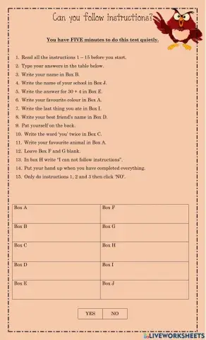 Can you follow instructions?