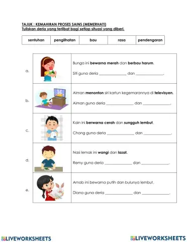 Memerhati, Mengels & Mengukur dan Menggunakan Nombor