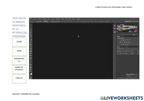 Interfaz de photoshop