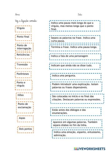 Sinais de pontuação