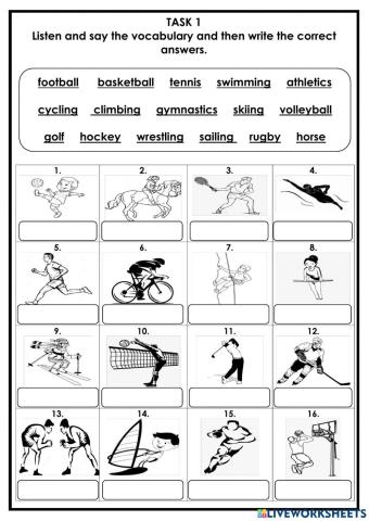 UNIT 6 SPORTS (TASK 1)