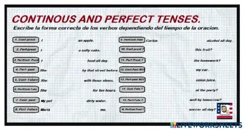 Perfect and Continous tenses