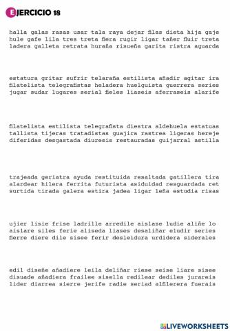 Ejercicio 18