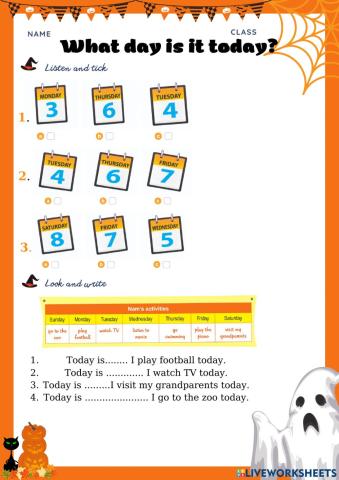 Unit 3 What day is it today? Lesson 1