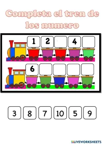 Completa el tren