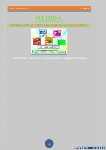 Medida. Ficha 2.