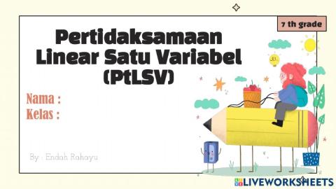 Model Pertidaksamaan Linear Satu Variabel