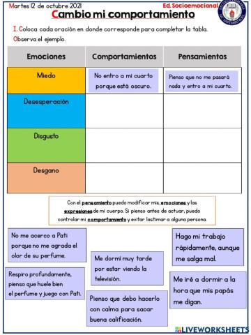 Cambio mi comportamiento