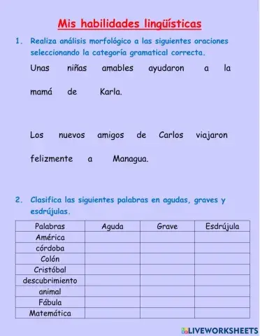 Análisis morfológico