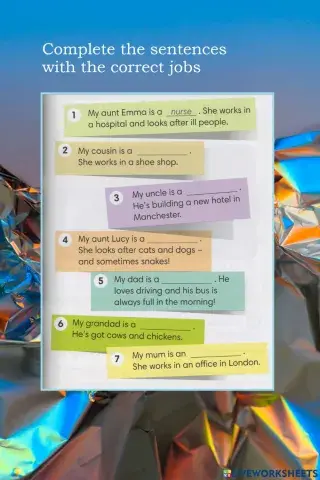 Go Getter Unit 6 Jobs