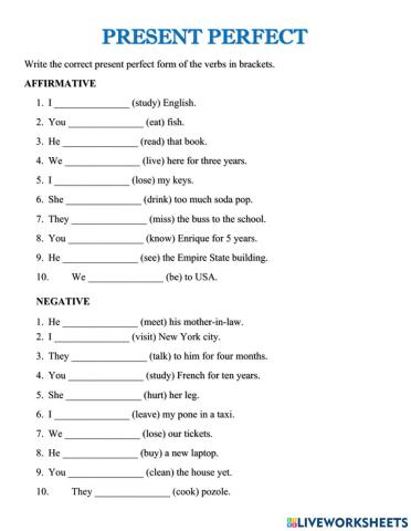 Present perfect