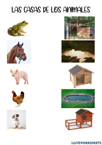 Las casas de los animales