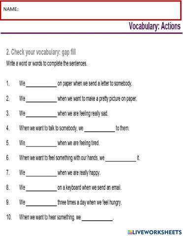 ACTIONS Act2 gap fill