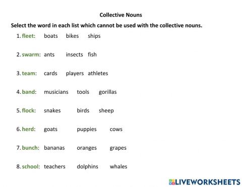 Collective Nouns