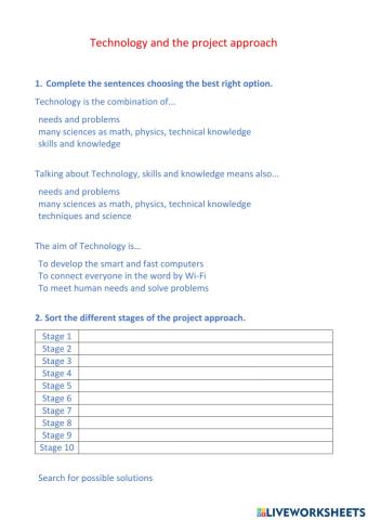 Technology and the project approach