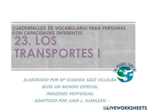 Lectura global - Transportes I - Blog un mundo especial
