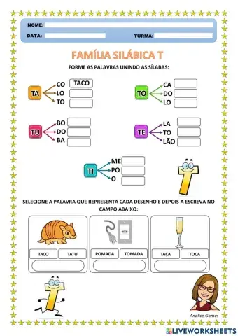 Família Silábica T