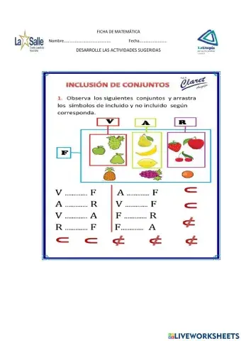 Inclusión de conjuntos
