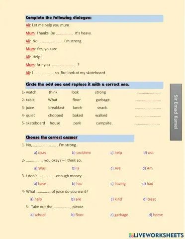 Prim 5 Unit 3 Time for English