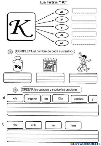 Letra K