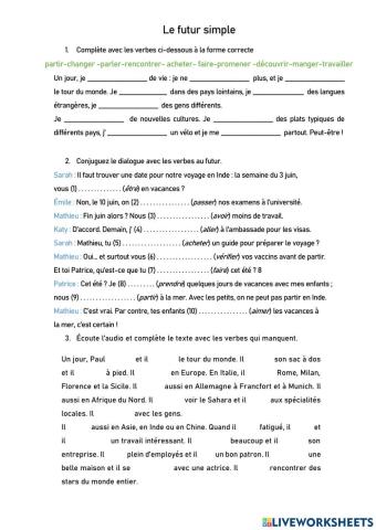Le futur simple