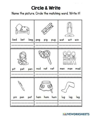 Short Vowel E