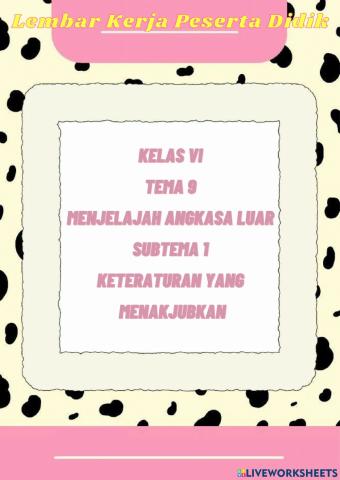 LKPD ipa kelas 6 tema 9