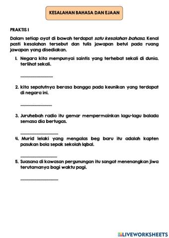 Kesalahan bahasa dan ejaan