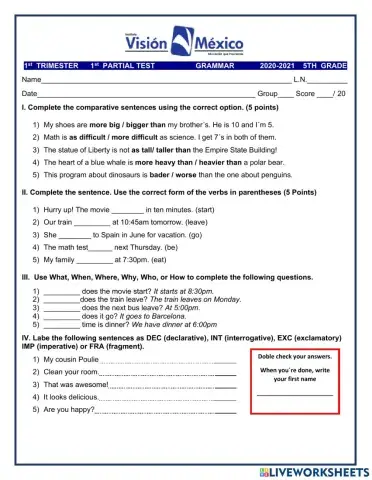 Grammar 1m-1t-a21-22