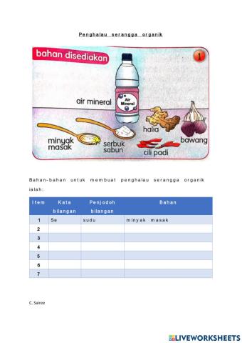 Penghalau serangga organik