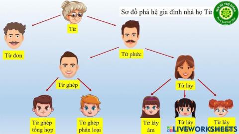 Phiếu bài học từ ghép từ láy