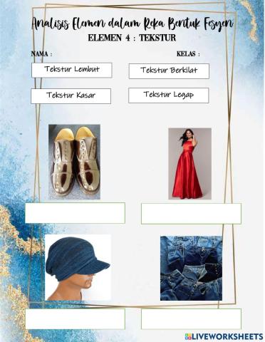 Analisis Elemen dalam Reka Bentuk Fesyen