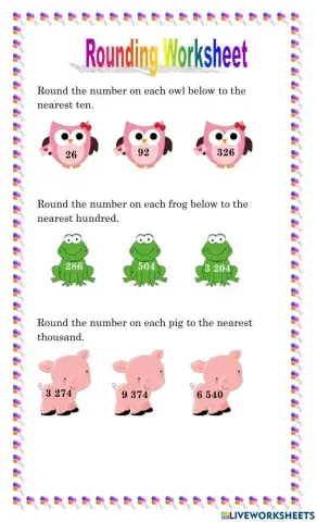 Rounding Worksheet