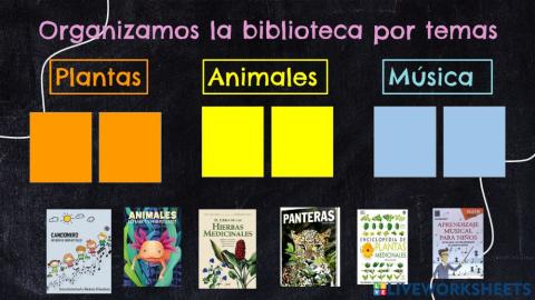 Organizamos la biblioteca por temas