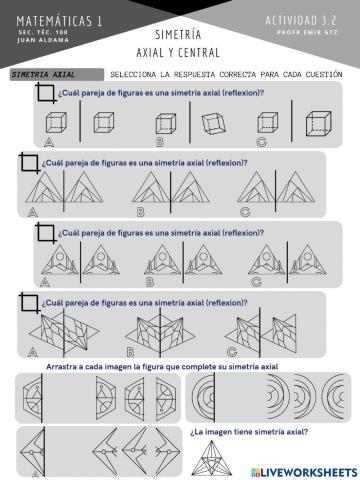 Simetría Axial y Central