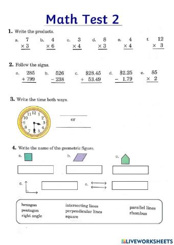 Chapter2:Multip… | Free Interactive Worksheets | 1823688