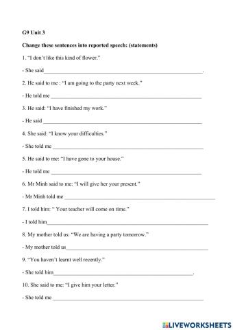 G9 Unit 3 Reported speech class (sta)