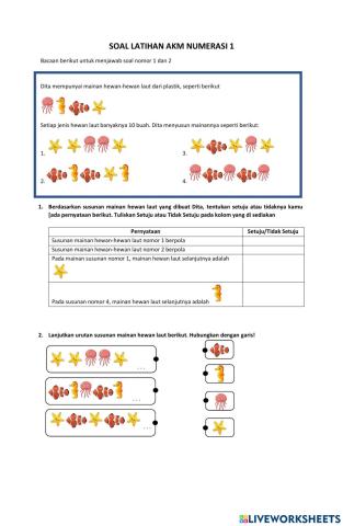 Latihan AKM Numerasi