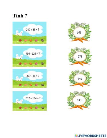 Toán 3 (củng cố)
