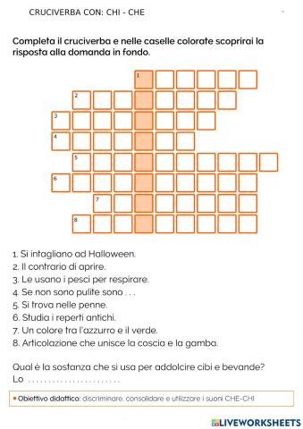 Cruciverba chi che