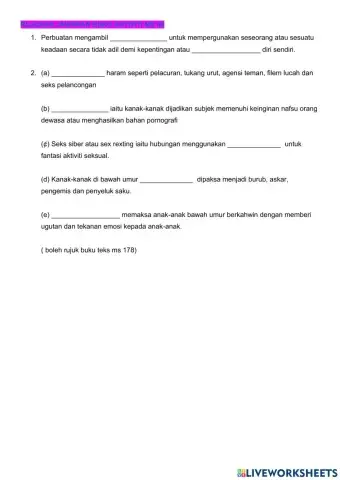 T3 : keselamatan - ekploitasi