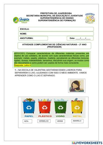 Revisão de ciências