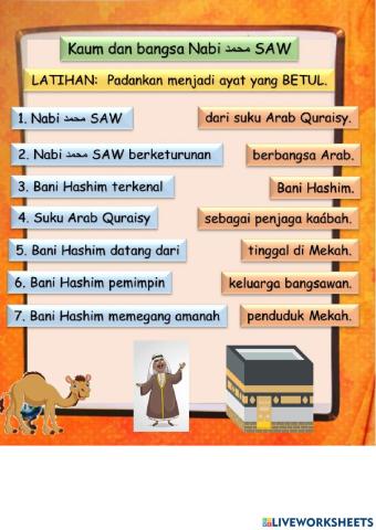 Kaum dan bangsa nabi muhammad saw