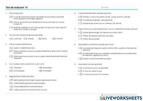 Diversitatea culturala