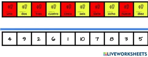 Listen and match 1-10